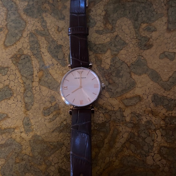 Emporio Armani Quartz Pink Mother of Pearl Dial watch - Picture 6 of 11